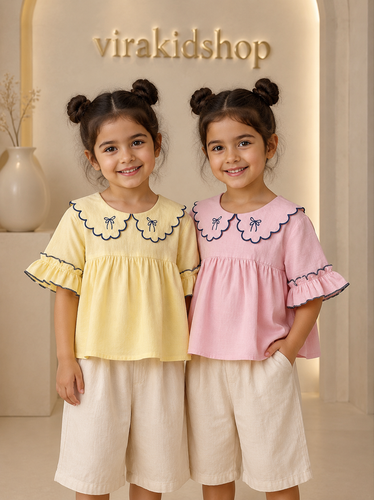 شومیز دخترانه گلدوزی (مناسب 2 تا 6 سال)